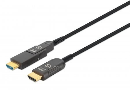Manhattan 355544 kabel HDMI 70 m HDMI Typu A (Standard) HDMI Typu D (Micro) Czarny