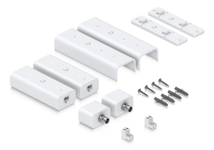 Ubiquiti UACC-Retrofit-PoE-2Wire Nadajnik i odbiornik sieci Biały 10, 100 Mbit/s