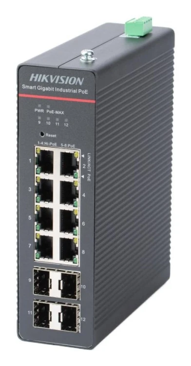 Switch Hikvision DS-3T1512HP-SI-8P4FKIT(240W) LinkVu