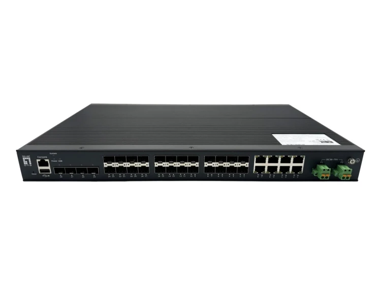 LevelOne IGU-2872 przełącznik sieciowy Zarządzany L2+ Czarny