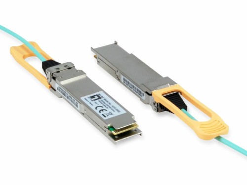 LevelOne AOC-0503 moduł przekaźników sieciowych Swiatłowód 103100 Mbit/s QSFP28 850 nm