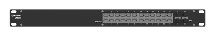 Teltonika SWM281 Zarządzany L2+ Gigabit Ethernet (10/100/1000) Czarny