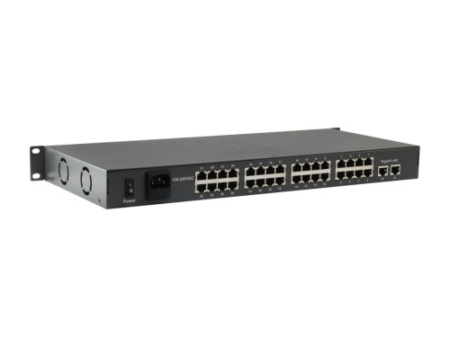 LevelOne FGP-3400W380 przełącznik sieciowy Nie zarządzany Fast Ethernet (10/100) Obsługa PoE Czarny
