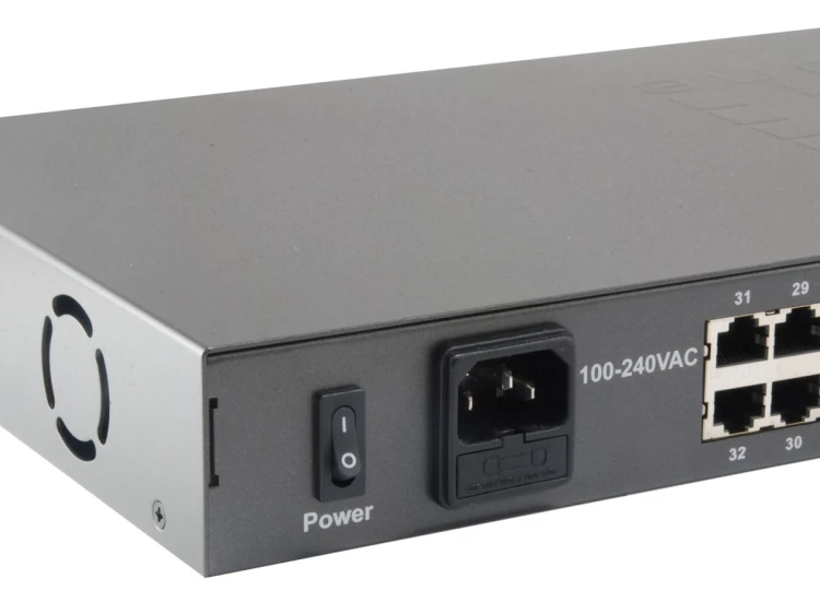 LevelOne FGP-3400W380 przełącznik sieciowy Nie zarządzany Fast Ethernet (10/100) Obsługa PoE Czarny