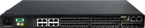 DCN S5750E-28F-SI-D przełącznik sieciowy Zarządzany L2/L3 Gigabit Ethernet (10/100/1000) 1U Czarny