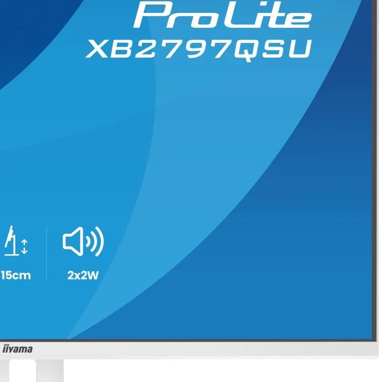 iiyama ProLite XB2797QSU-W1 monitor komputerowy 68,6 cm (27") 2560 x 1440 px Quad HD LED Biały