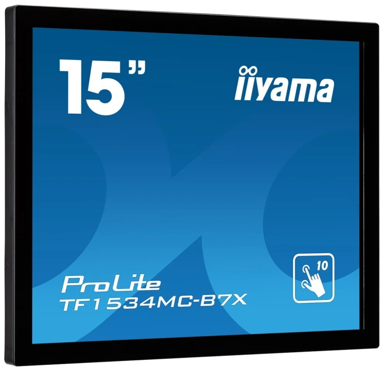 iiyama TF1534MC-B7X monitor komputerowy 38,1 cm (15") 1024 x 768 px XGA LED Ekran dotykowy Przeznaczony dla wielu użytkowników Czarny
