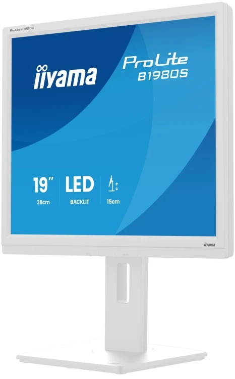 iiyama ProLite B1980S-W1 monitor komputerowy 48,3 cm (19") 1280 x 1024 px SVGA LED Biały