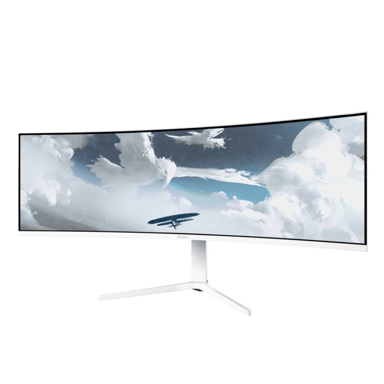 Arozzi Nova 49” Curved monitor komputerowy 124,5 cm (49") 5120 x 1440 px Dual QHD LED Biały