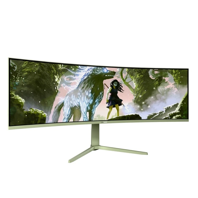 Arozzi Nova 49” Curved monitor komputerowy 124,5 cm (49") 5120 x 1440 px Dual QHD LED Zielony