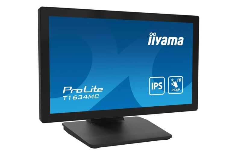 iiyama ProLite T1634MC-B1S monitor komputerowy 39,6 cm (15.6") 1920 x 1080 px Full HD LED Ekran dotykowy Czarny