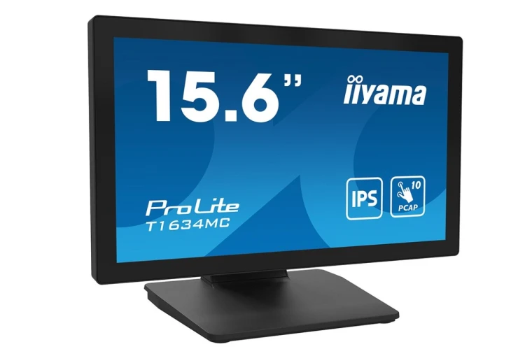 iiyama ProLite T1634MC-B1S monitor komputerowy 39,6 cm (15.6") 1920 x 1080 px Full HD LED Ekran dotykowy Czarny