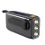 Extralink RADIO AWARYJNE BLUETOOTH SOLARNE Z KORBKA DYNAMO POWERBANK 4000MAH Z LATARKA SOS BT-4000 Przenośny Analogowe i cyfrowe Czarny, Pomarańczowy