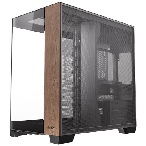 Antec C8 Curve Wood Full Tower Czarny, Przezroczysty, Drewno