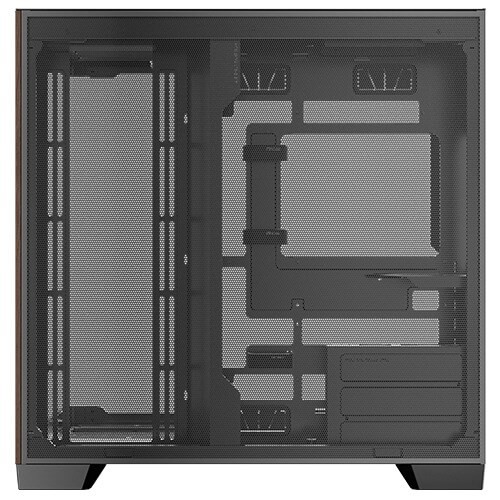 Antec C8 Curve Wood Full Tower Czarny, Przezroczysty, Drewno