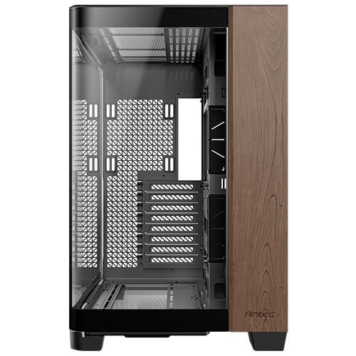 Antec C8 Curve Wood Full Tower Czarny, Przezroczysty, Drewno