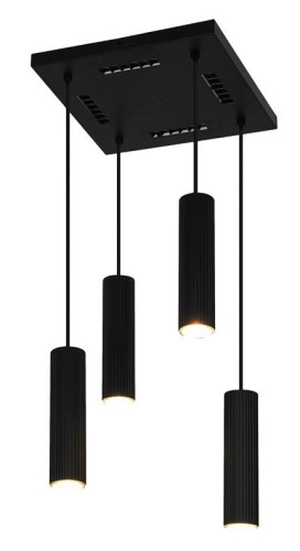 PENDANT LIGHT ICEL 4XGU10 MATT BLACK
