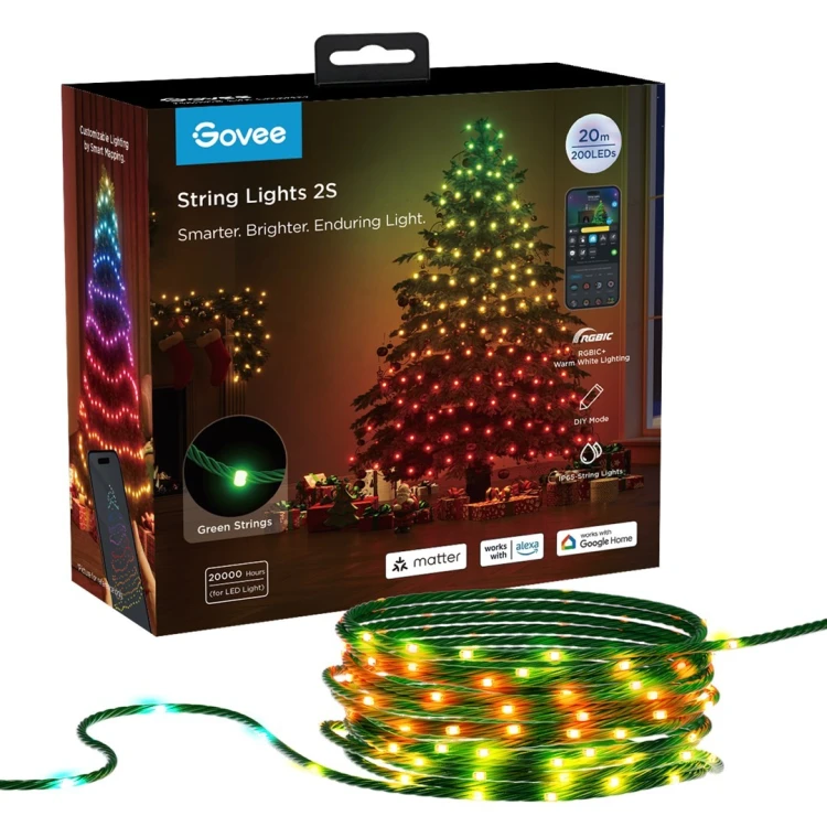 Govee H80C4 Inteligentne oświetlenie sznurkowe Wi-Fi/Bluetooth 15 W