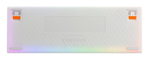 CHERRY K5 PRO TMR COMPACT klawiatura Gaming USB QWERTZ Niemiecki Pomarańczowy, Biały