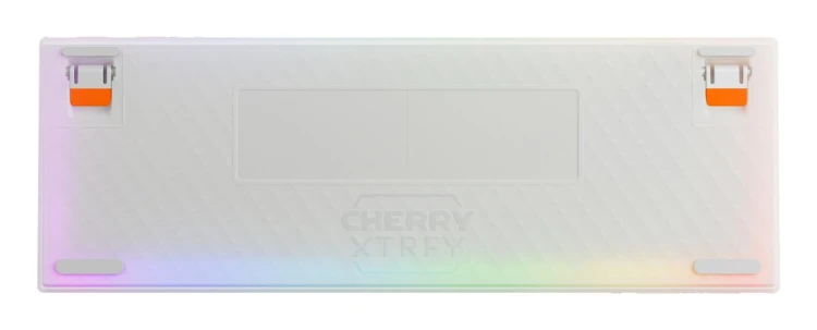 CHERRY K5 PRO TMR COMPACT klawiatura Gaming USB QWERTZ Niemiecki Pomarańczowy, Biały