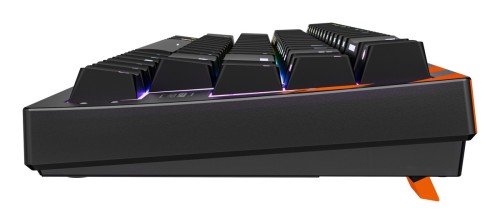 CHERRY K5 PRO TMR COMPACT klawiatura Gaming USB QWERTZ Niemiecki Czarny, Pomarańczowy