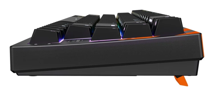 CHERRY K5 PRO TMR COMPACT klawiatura Gaming USB QWERTZ Niemiecki Czarny, Pomarańczowy