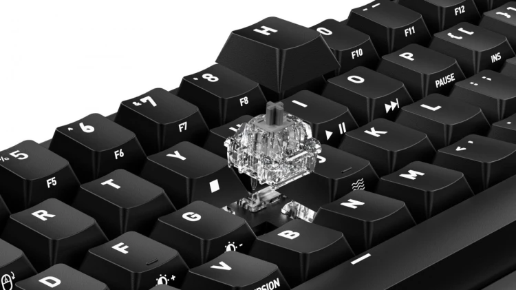 CHERRY K5 PRO TMR COMPACT klawiatura Gaming USB QWERTZ Niemiecki Czarny, Pomarańczowy