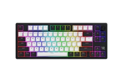 HATOR Skyfall 80 MAG ULTIMA 8K wireless klawiatura Gaming USB + RF Wireless + Bluetooth QWERTY US English Czarny, Biały