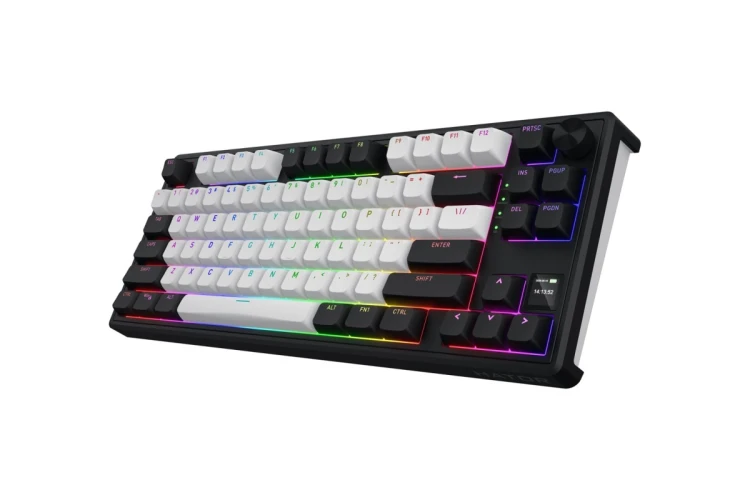 HATOR Skyfall 80 MAG ULTIMA 8K wireless klawiatura Gaming USB + RF Wireless + Bluetooth QWERTY US English Czarny, Biały