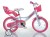 Dino Bikes 144R-UN rower Rower miejski 35,6 cm (14") Stal Różowy, Biały