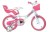 Dino Bikes 144R-UN rower Rower miejski 35,6 cm (14") Stal Różowy, Biały