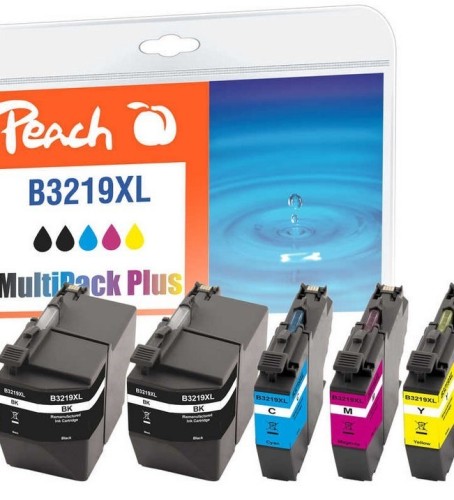 Peach 320288 nabój z tuszem 5 szt. Zamiennik Wysoka (XL) wydajność Czarny, Cyjan, Purpurowy, Żółty