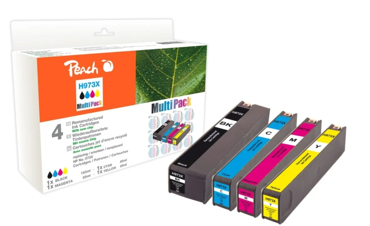 Peach PI300-750 nabój z tuszem 4 szt. Zamiennik Wysoka (XL) wydajność Czarny, Cyjan, Purpurowy, Żółty