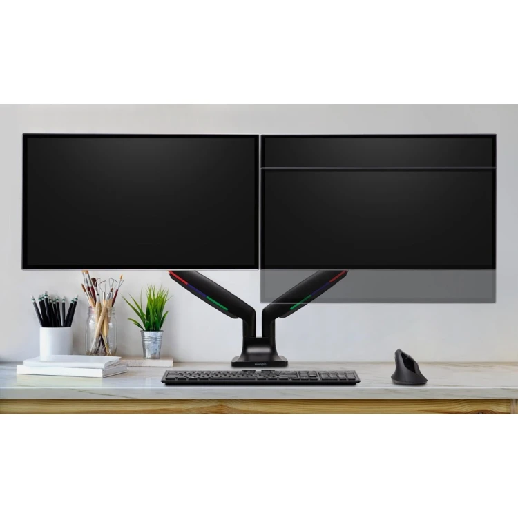 Kensington Podwójne ramię SmartFit One-Touch do monitora, z regulacją wysokości