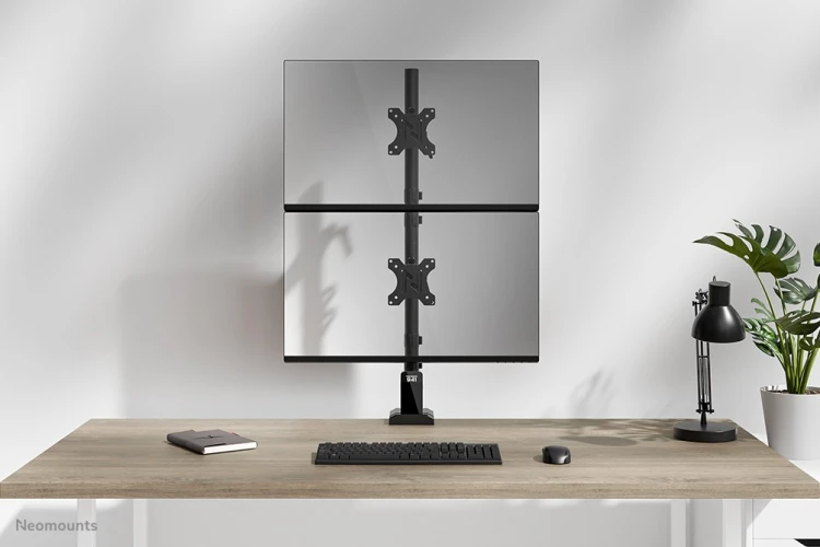 Neomounts DS60-600BL2V uchwyt / stojak do monitorów 81,3 cm (32") Biurko Czarny