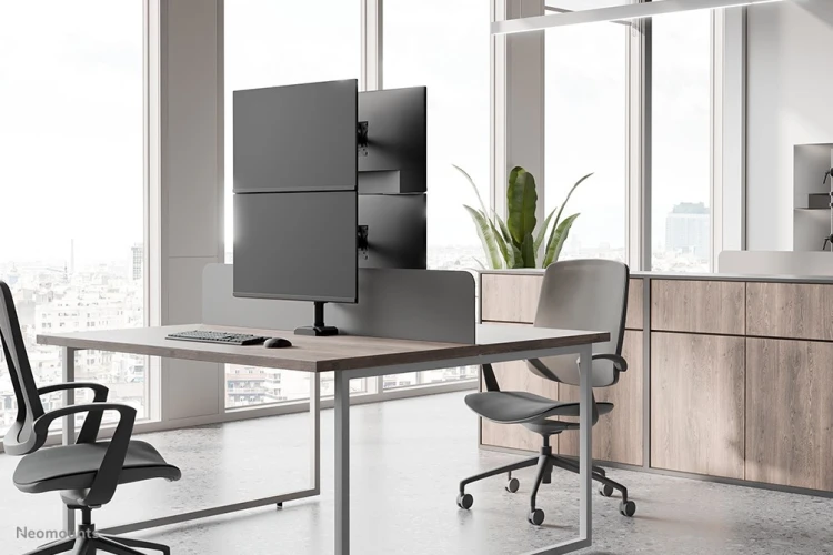 Neomounts DS60-600BL2V uchwyt / stojak do monitorów 81,3 cm (32") Biurko Czarny