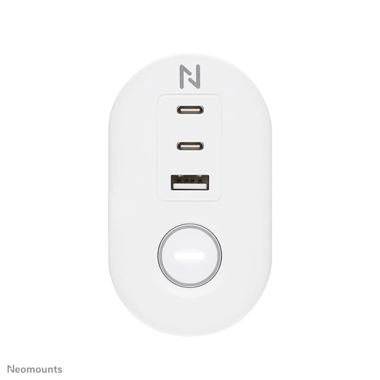 Neomounts DS22-840WH6 rozgałęziacz 1,4 m 3 x gniazdo sieciowe Wewnętrzna Biały