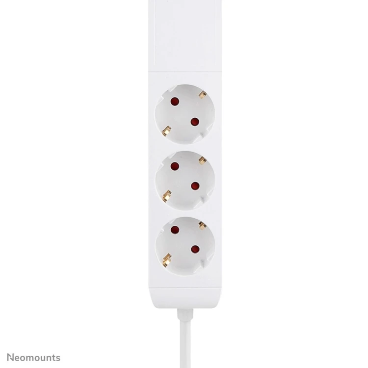Neomounts DS22-840WH6 rozgałęziacz 1,4 m 3 x gniazdo sieciowe Wewnętrzna Biały