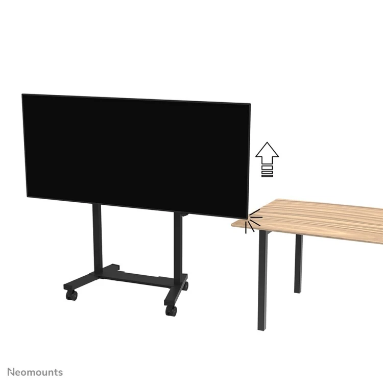 Neomounts FL55-975BL1 stojak do multimediów Czarny Płaski panel Karta multimedialna/wózek multimedialny