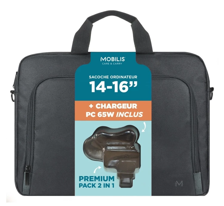 Mobilis 003089 torba na laptop 40,6 cm (16") Torba ładowana od góry Czarny
