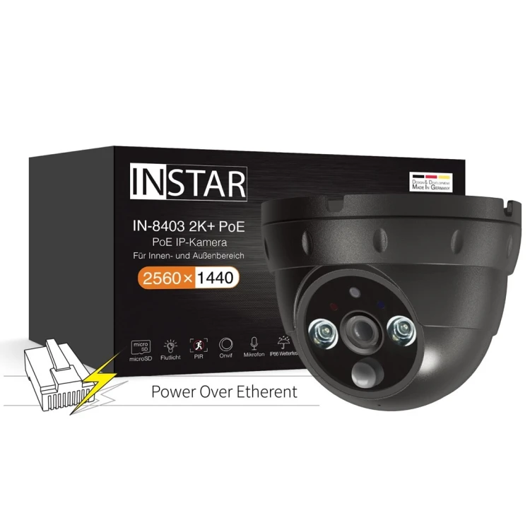 INSTAR IN-8403 2K+ PoE Schwarz