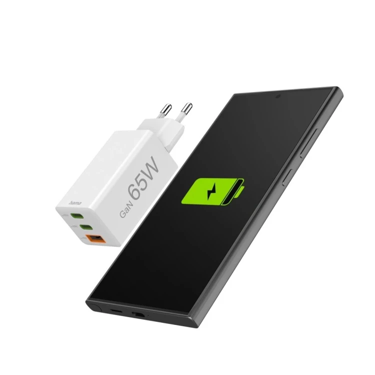 Hama 00201996 ładowarka do urządzeń przenośnych Smartfon Biały Prąd przemienny Szybkie ładowanie Wewnętrzna, Zewnętrzna