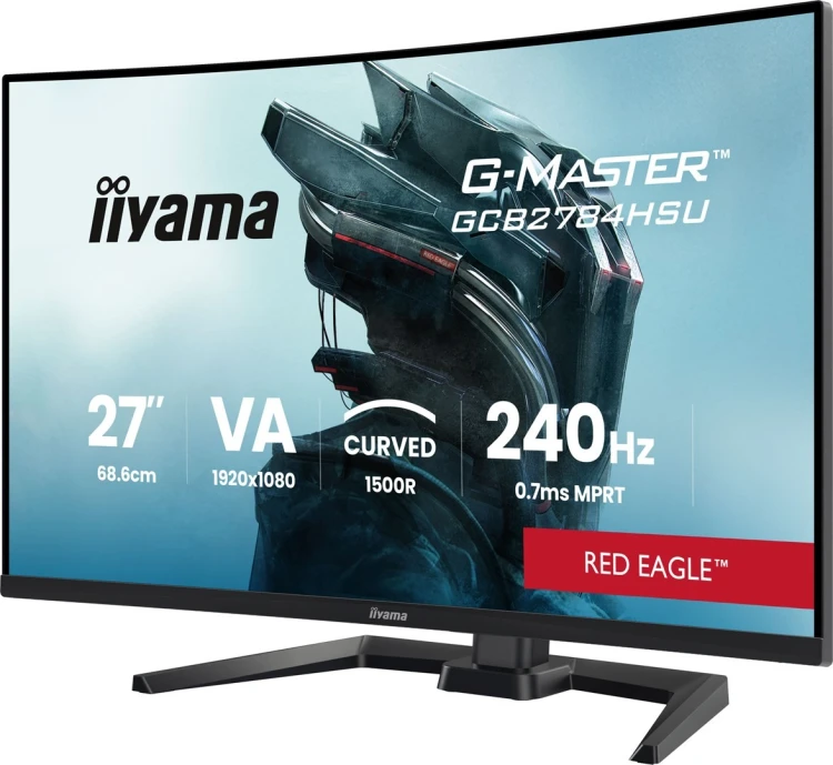 iiyama G-MASTER GCB2784HSU-B1 27" 240Hz monitor komputerowy 68,6 cm (27") 1920 x 1080 px Czarny