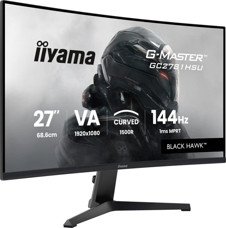 iiyama G-MASTER GC2781HSU-B1 27" 144H monitor komputerowy 68,6 cm (27") 1920 x 1080 px Czarny