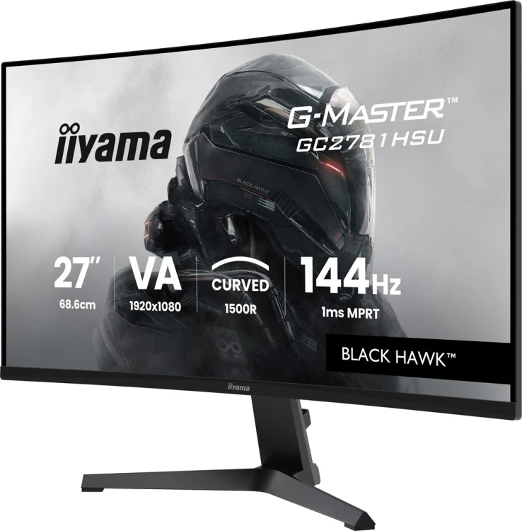 iiyama G-MASTER GC2781HSU-B1 27" 144H monitor komputerowy 68,6 cm (27") 1920 x 1080 px Czarny