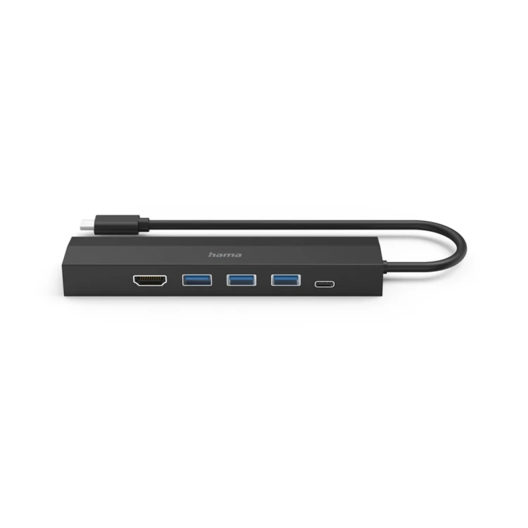 Hama 00200144 huby i koncentratory USB 3.2 Gen 1 (3.1 Gen 1) Type-C 5000 Mbit/s Czarny