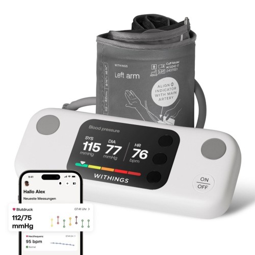 Withings WPM07-08-ALL-INT ciśnieniomierz Przedramię Automatyczny 16 użyt.