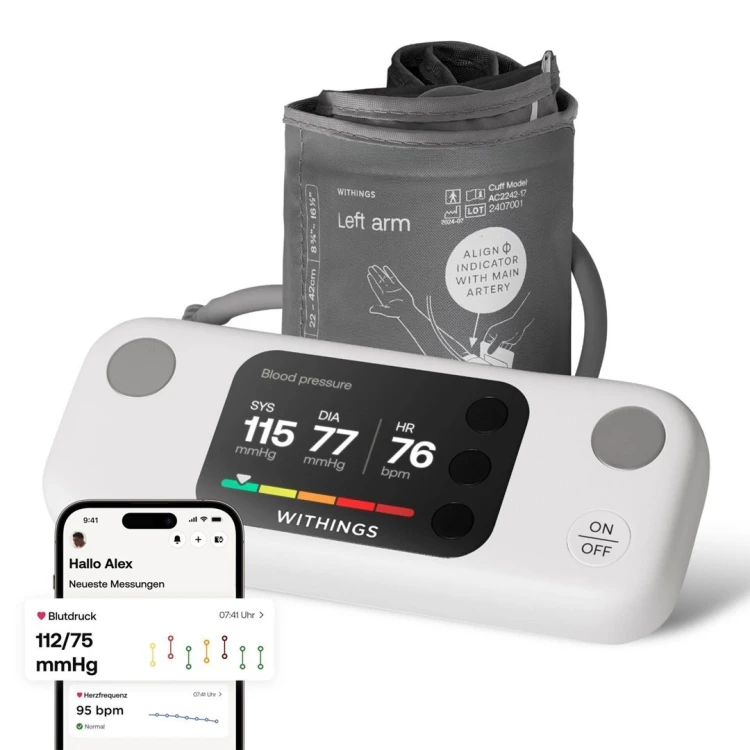 Withings WPM07-08-ALL-INT ciśnieniomierz Przedramię Automatyczny 16 użyt.