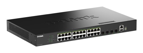 D-Link DGS-1530-28P/E przełącznik sieciowy Zarządzany L2 Gigabit Ethernet (10/100/1000) Obsługa PoE Czarny