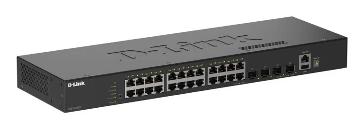 D-Link DGS-1530-28/E przełącznik sieciowy Zarządzany L2 Gigabit Ethernet (10/100/1000) Czarny
